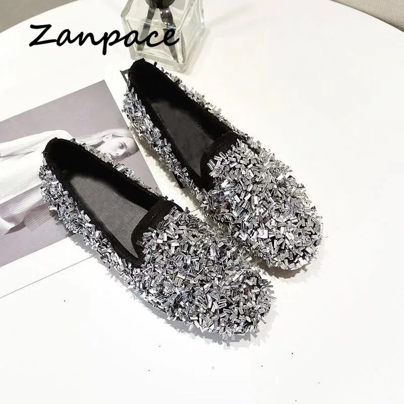 Новинка 2019 весенняя обувь украшенная стразами в горох женская модная