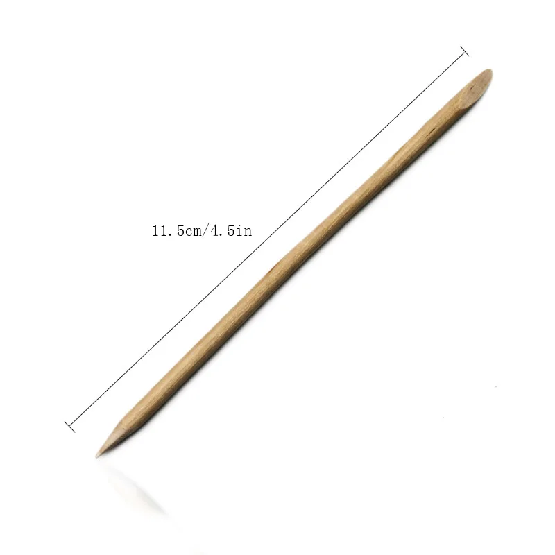 Дизайн ногтей оранжевый деревянная палочка кутикулы толкатель для удаления