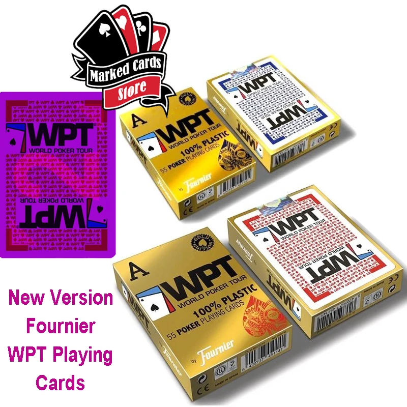 2 или 4 деки WPT светящиеся маркированные карты для цветных фильтров в качестве