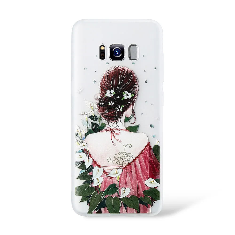 KISSCASE 3D Emboss чехол для samsung S9 Plus S8 мягкие чехлы из ТПУ телефонов Note 9 8 |