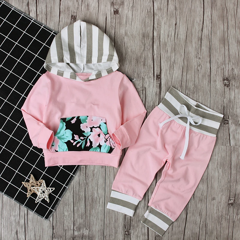 Брендовая одежда Rorychen новинка 2018 милые толстовки костюм розовая Хлопковая