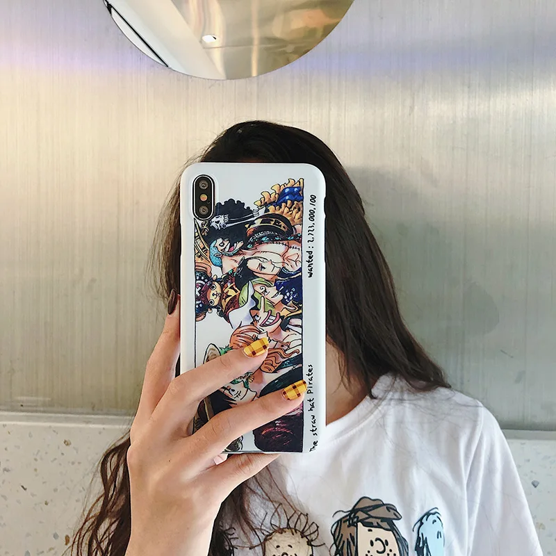 Cartoon Monkey D Luffy for IPhoneXs XR Max Mobile Phone Shell IPhone 6s 7 8 Plus Illustration Protective Case | Мобильные телефоны
