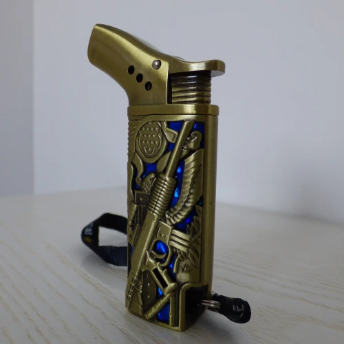 Jet Flame бутан зажигалка пистолет дизайн формы с Многоразового клапан для сигарет