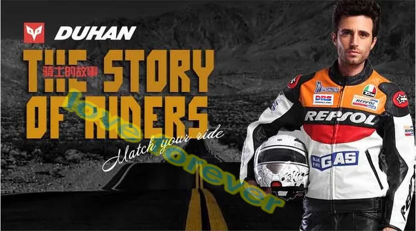 Только VS02 PU кожаная куртка цена Moto GP REPSOL гоночная кожаная куртка DUHAN Водонепроницаемая очень высокого размера большая