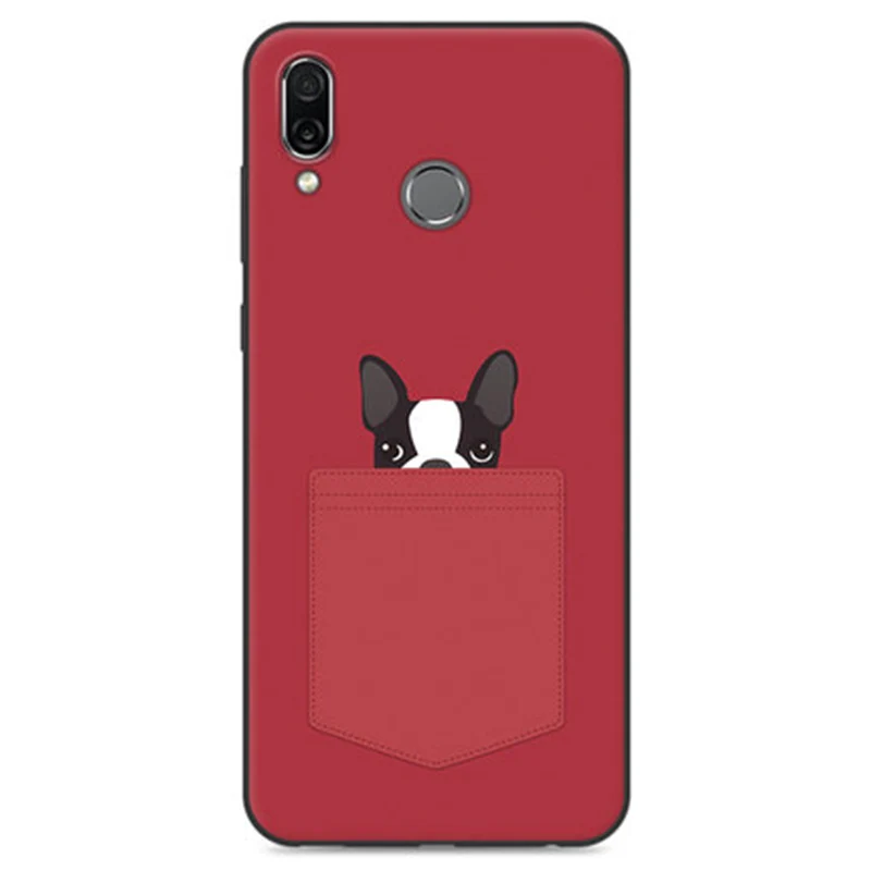 Чехол для Huawei Honor Play Purecolor с милым мультяшным рисунком мягкий чехол HonorPlay COR-AL00
