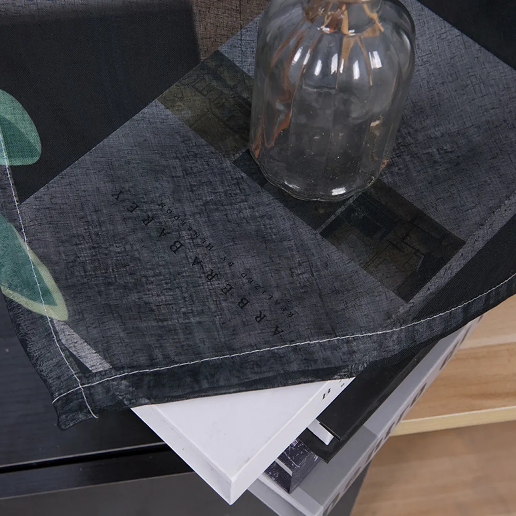 Лучшие продажи 2019 продуктов листья занавес Окно лечение Тюль с драпировкой valance 2