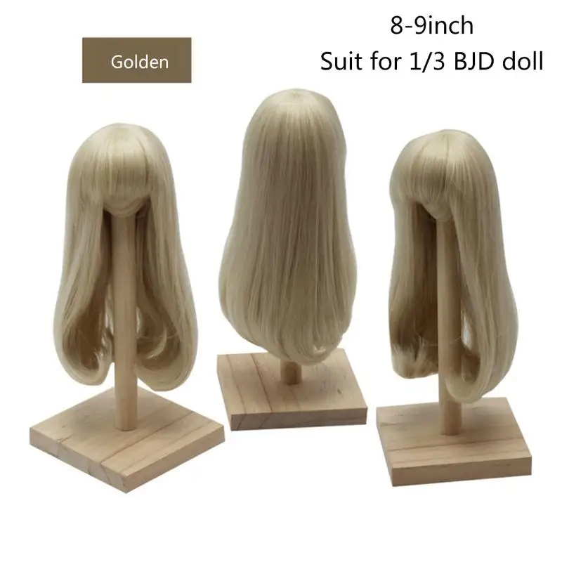 J Парики для кукол BJD, 1/3, 1/4, 1/6, аксессуары для куклы с шариками, груша, в форме цветка, кудрявые волосы, внутренняя прическа, парик из проволоки средней длины - Цвет: J