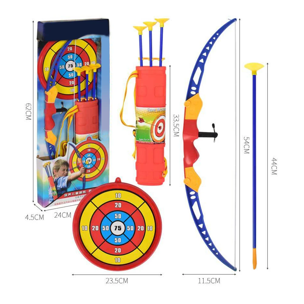 Детский имитационный лук и стрела мягкая пластиковая детский для стрельбы из