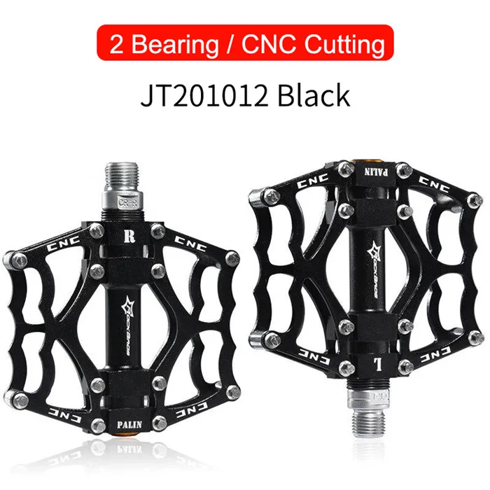 JT201012 black ROCKBROS Горячая распродажа MTB сверхлегкие велосипедные педали горной дорожный велосипедный педаль велоспортный алюминиевый сплав 3 стили полые педали - Цвет: JT201012 black
