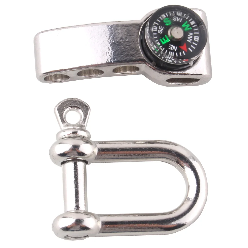 Регулируемый из нержавеющей стали якорь компаса для веревки Паракорд Браслет