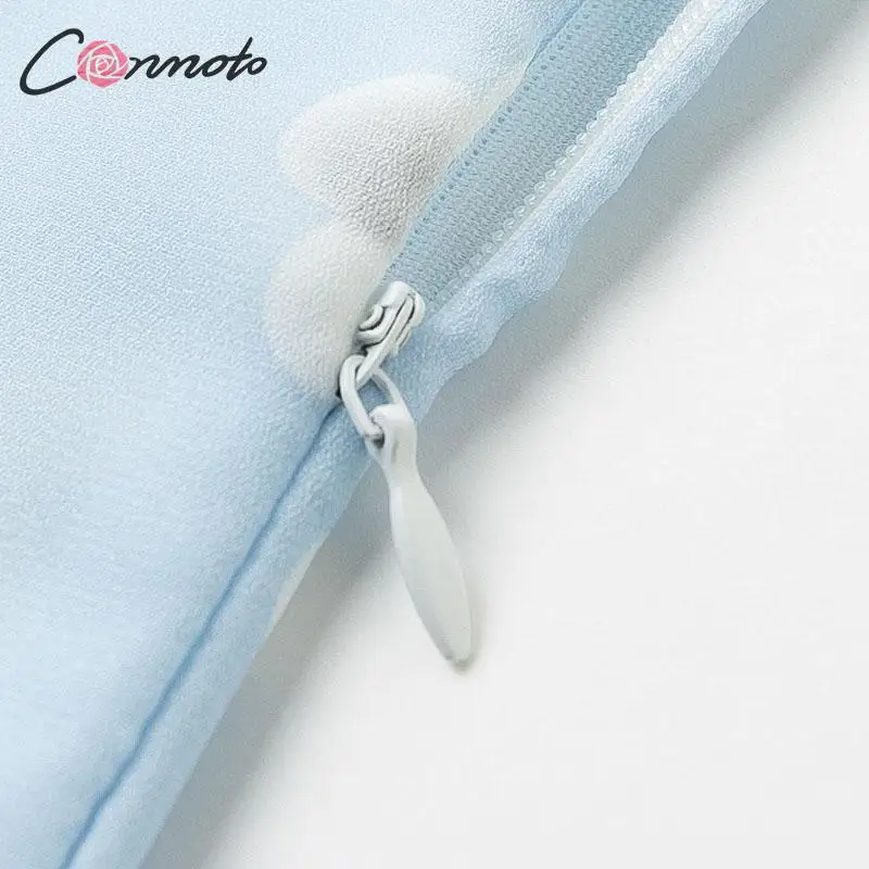 Conmoto Короткое платье на тонких бретельках, модное короткое платье с цветочным принтом, летнее платье в стиле бохо, синее платье для вечеринок, пляжное платье, лето