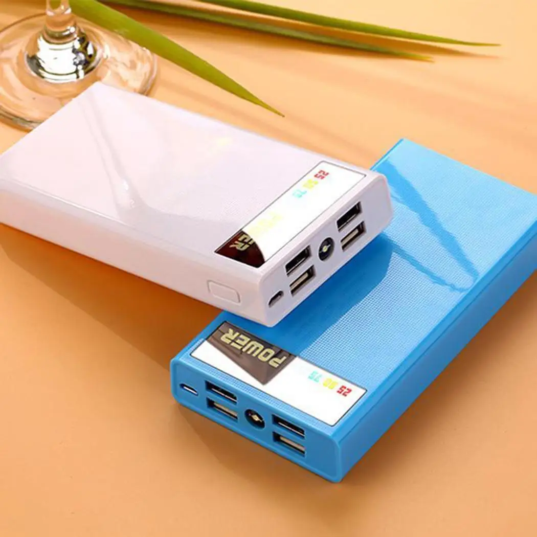 Прочный практичный 4 usb порта светодиодный цифровой аккумулятор 5В/2а дисплей