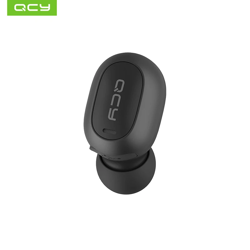 Black QCY qm1 мини невидимые Наушники Беспроводные Бизнес спортивные наушники музыкальные наушники Bluetooth V5.0 гарнитура с шумоподавлением с микрофоном - Цвет: Black