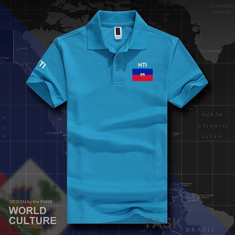 Футболка-поло haiитянская с коротким рукавом 2017 хлопок | Мужская одежда