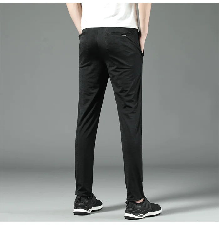 Новые летние тонкие сетчатые штаны мужские летние дышащие спортивные Slim Fit повседневные мужские Беговые тренировочные брюки мужские s брюки