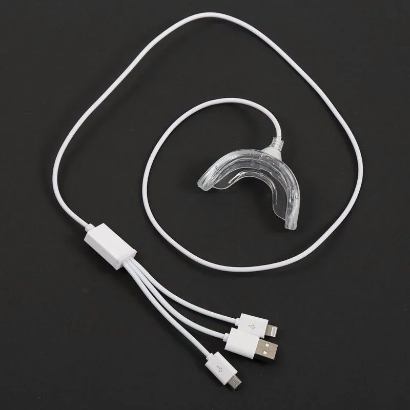 Портативный Умный СВЕТОДИОДНЫЙ Прибор для отбеливания зубов, 3 usb-порта для Android IOS, система отбеливания зубов, отбеливание зубов, высокое качество