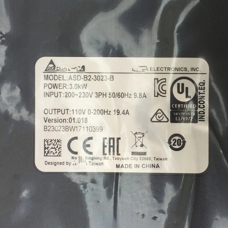 ASD B2 3023 B ASDA серводвигатель переменного тока 3ph 220В 3KW 19.4A Новый в коробке|new