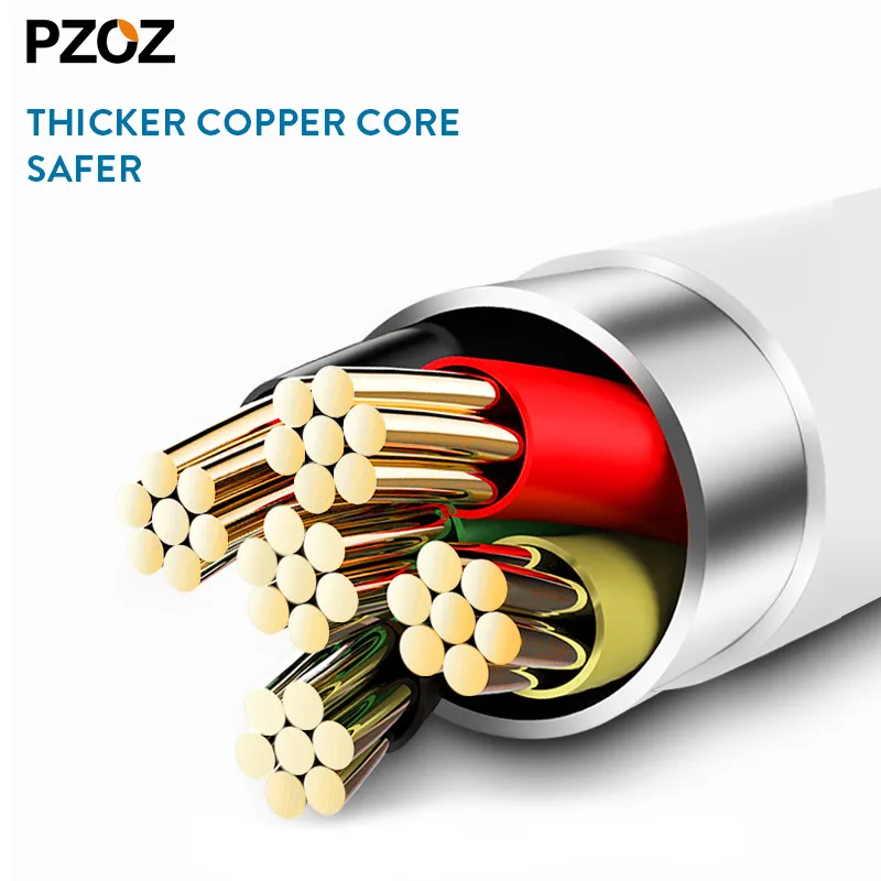 Кабель micro usb PZOZ 90 градусов нейлоновый шнур для быстрой зарядки и синхронизации