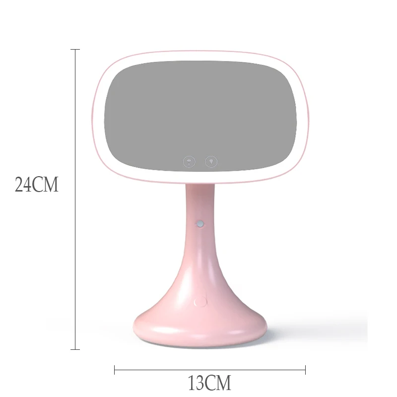 Зеркало для макияжа со светодиодной подсветильник кой и увеличительным стеклом