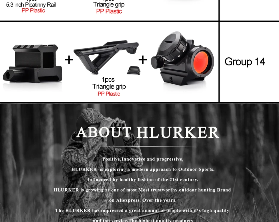 Hlurker охотничий Страйкбол M4 AR15 воздушная винтовка красная точка прицел Зрительная труба прицел/20 мм Пикатинни прицел крепление/Передняя рукоятка пистолет