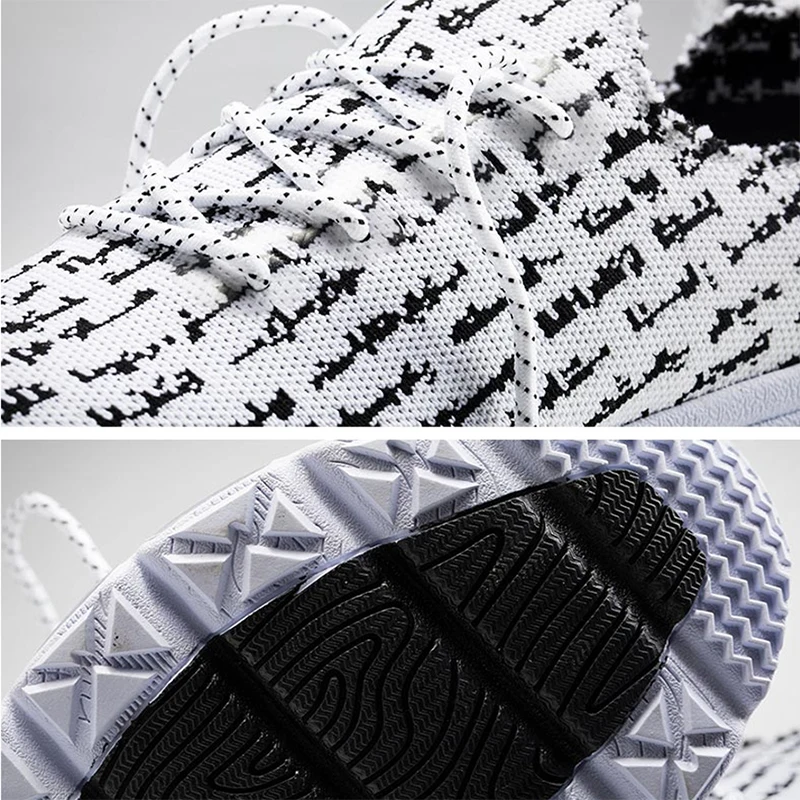 

ONEMIX Men Casual Shoes Knitted Mesh Comfort Sport Air Train Jogging Shoes Ligweight Sneakers