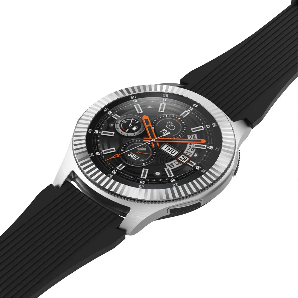 Металлический ободок для samsung Galaxy Watch 46 мм/42 мм чехол gear S3 Frontier/классическая