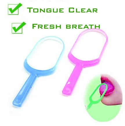 Пластиковая гигиена уход за ртом новый скребок для чистки языка свежее дыхание