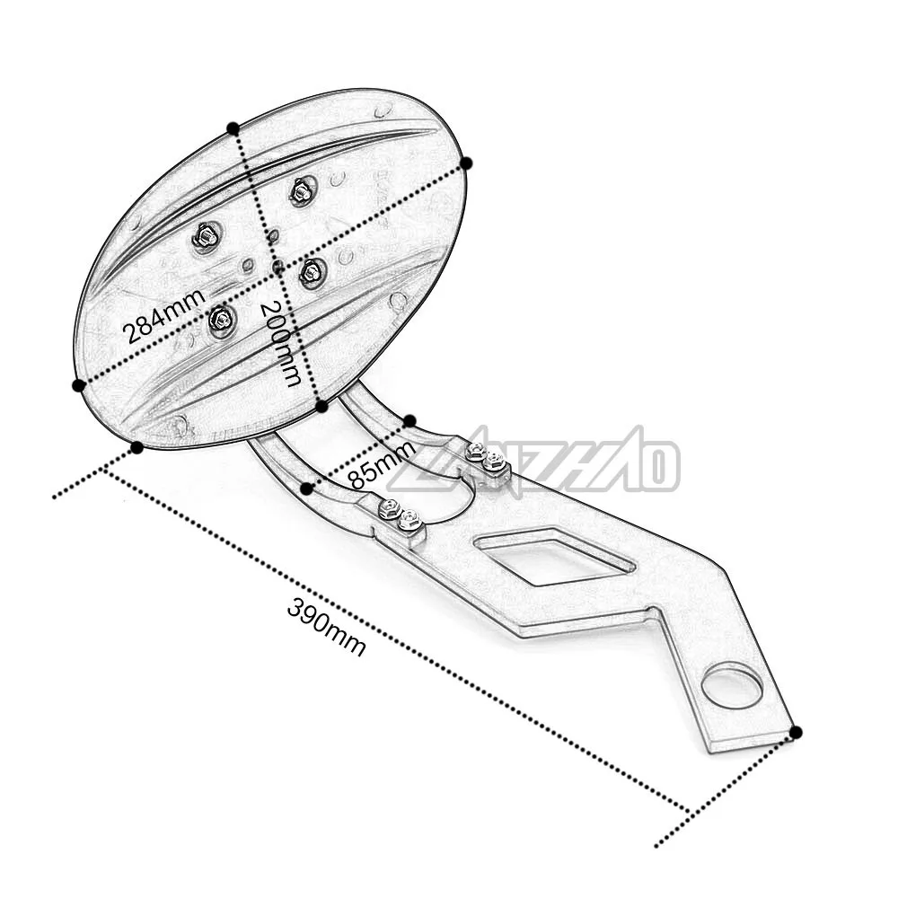 Черное заднее крыло мотоцикла для KTM Duke 250 390 2013-2018 Yamaha MT07 MT09 2015-2017 аксессуары