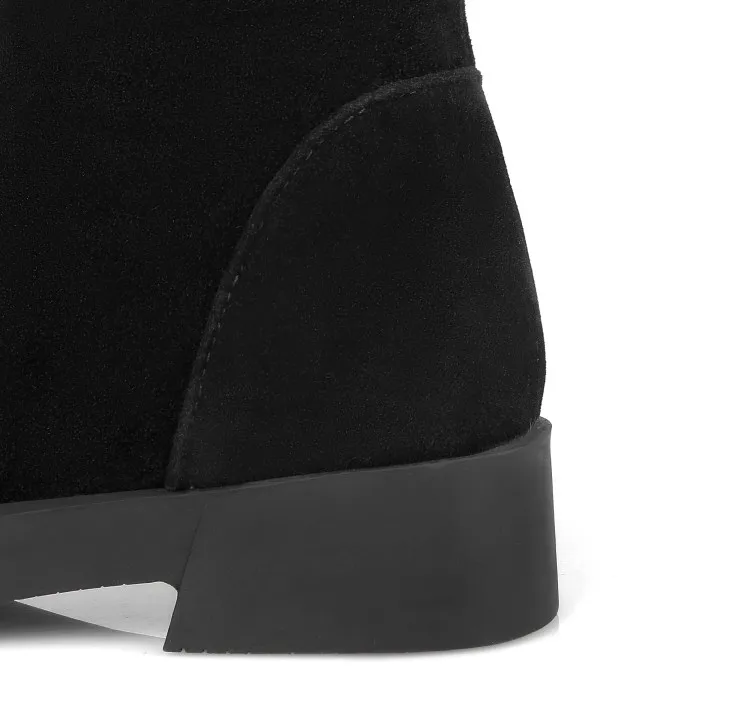 QPLYXCO/Новинка, распродажа, модные, большие размеры 34-43, русские женские зимние теплые сапоги выше колена, высокие сапоги, женская обувь на меху, C9-7