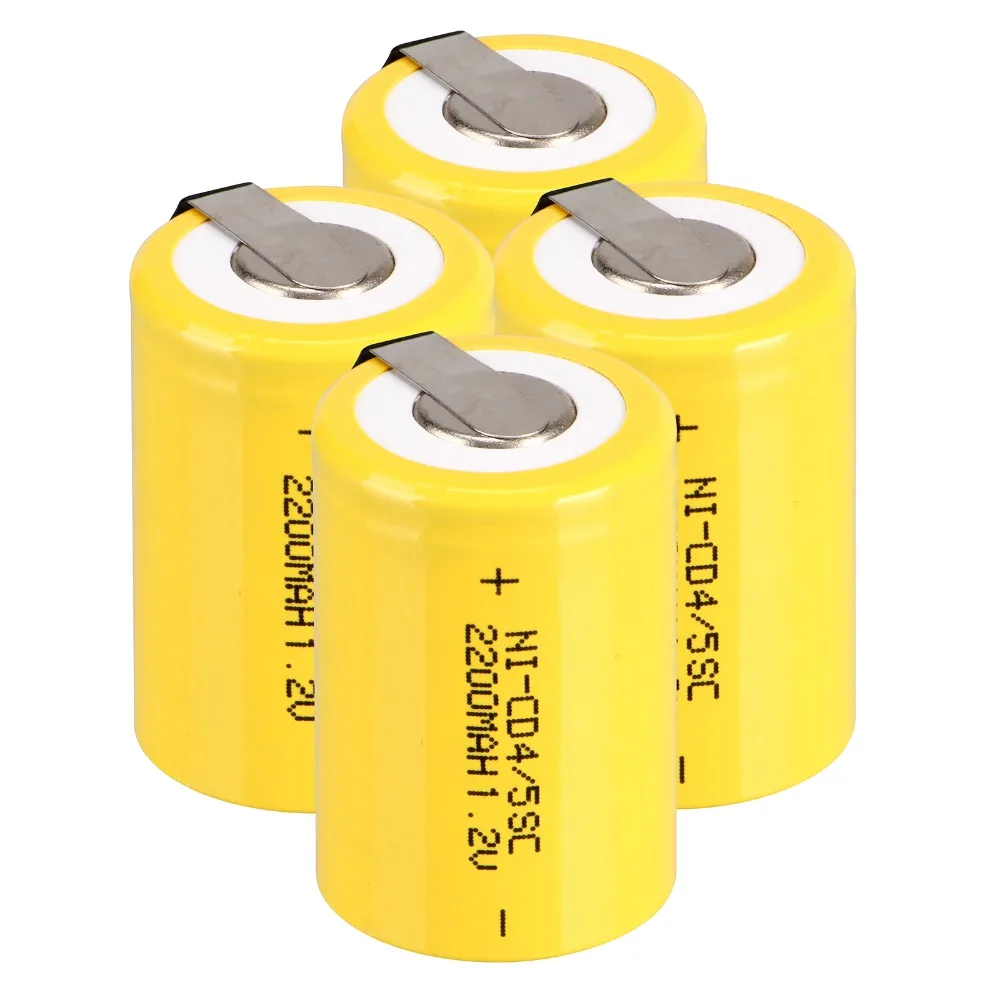 Аккумуляторные батареи Anmas Power 2 16 шт. 1 в 4/5 SC Sub C 2200 мАч Ni CD nicd желтого цвета с
