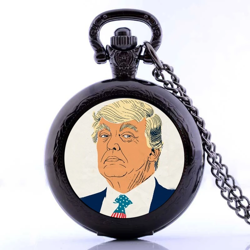 Philippines President Rodrigo Duterte and USA Donald Trump Pocket Watch Necklace | Украшения и аксессуары