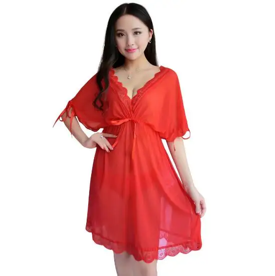 Пикантная ночная рубашка Fdfklak большого размера женская летние Ночные рубашки с