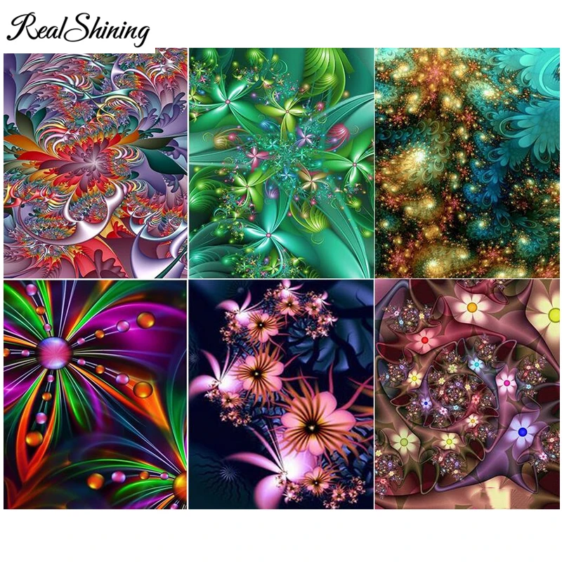 Цветная мандала цветы алмазная картина полностью квадратная Круглая Мозаика из