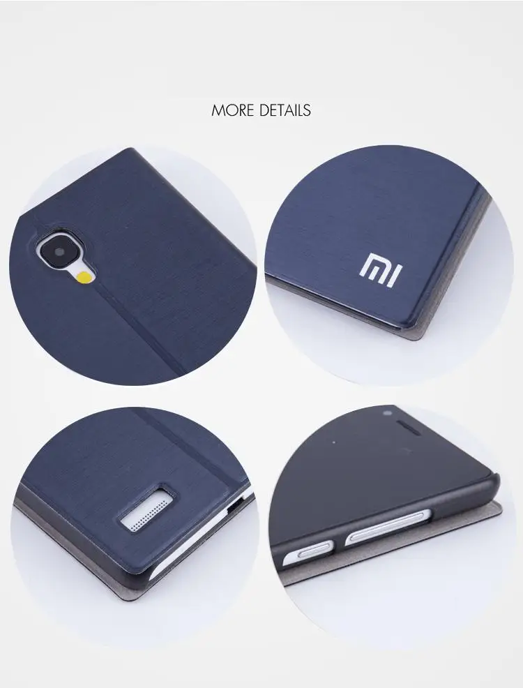 Новое поступление для Xiaomi Redmi Note/Redmi 1s/mi3 роскошный тонкий кожаный чехол-книжка Note