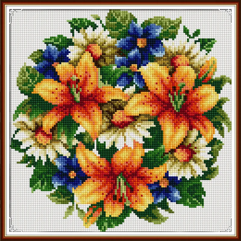 Наборы для вышивки крестиком наборы водорастворимые Canva вышивка Вышивальная