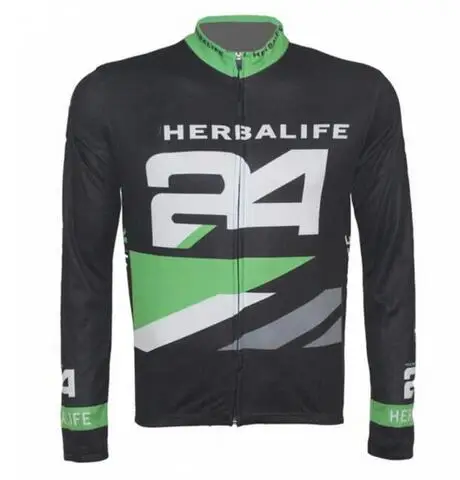 Herbalife 24 Футболка для езды на велосипеде мотоцикле Джерси с длинным рукавом