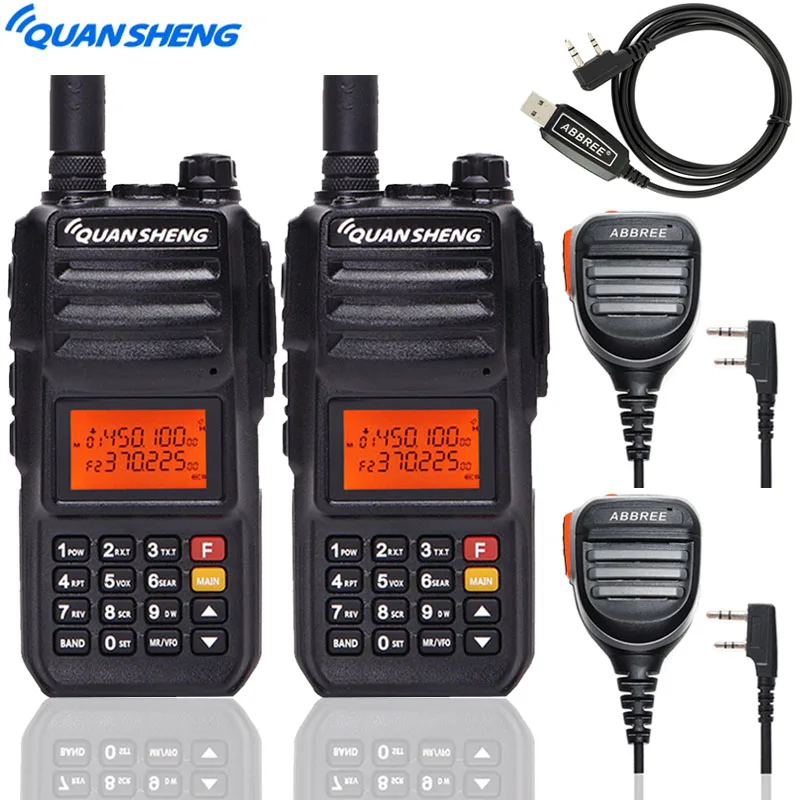 Рация Quansheng TG UV2 PLUS высокой мощности 10 Вт 5 диапазонов 136 174 МГц 400 470 4000 мАч дальность