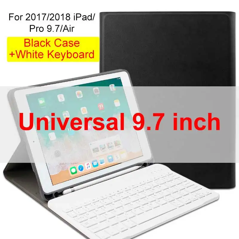 Universal 9.7 inch 4 WOWCASE клавиатура для iPad Pro 11 чехол Магнетическое умное Беспроводной Bluetooth клавиатура для iPad 11/12. 9/9. 7 дюймов чехол s Беспроводной клавиатура - Цвет: Universal 9.7 inch 4