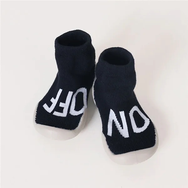 Pattern 13 1 пара хлопковых Противоскользящих детских носков с резиновой подошвой; детские носки-тапочки; дышащие плотные махровые носки для дома и улицы - Цвет: Pattern 13