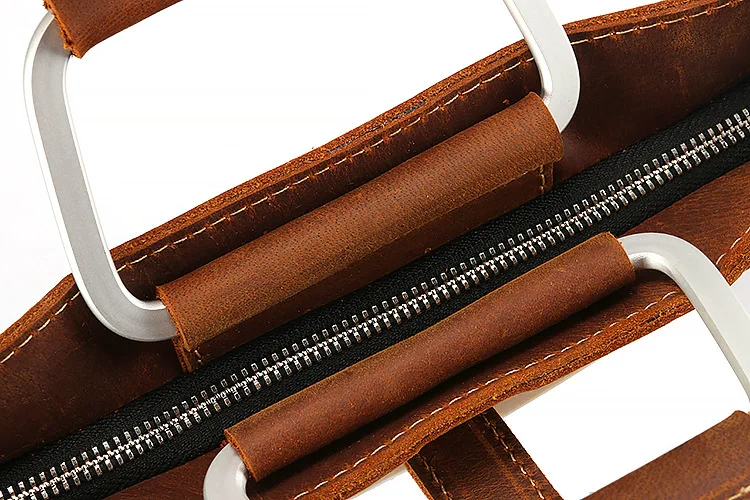 PU Leather vintage men dinner leather messenger bag business bags male High-quality Crazy horse leather briefcase for man 2019