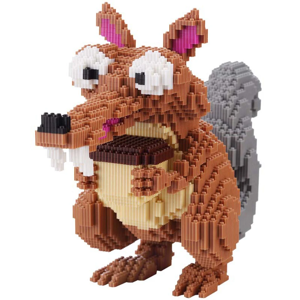 1 шт. классический мультфильм Scrat желудь большой размер строительные блоки