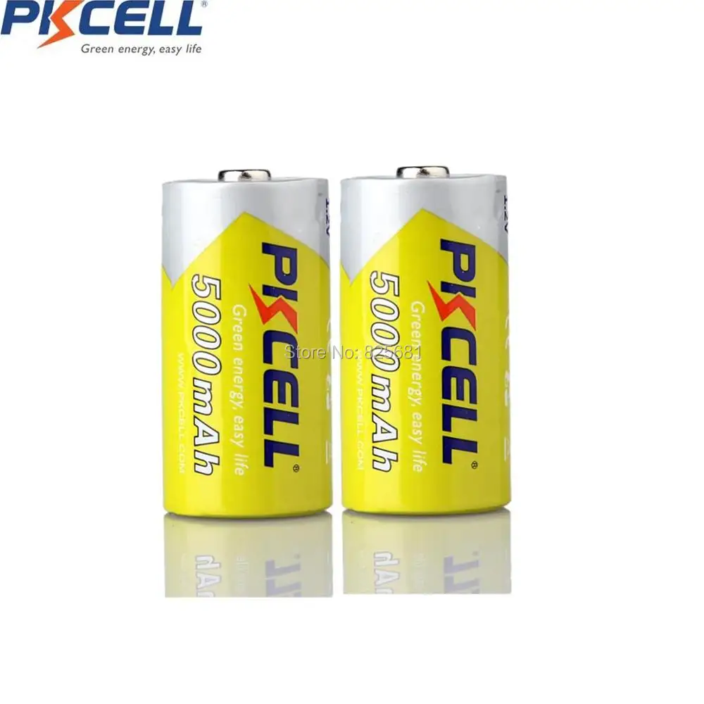 Большой аккумулятор PKCELL C 5000 мА · ч 1 2 В перезаряжаемый NIMH 6 шт. 3 блистерных