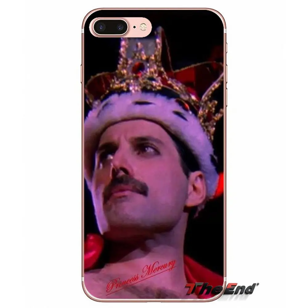 Фредди Меркури Queen band Силиконовый чехол для телефона Чехлы Apple IPhone X 4 4S 5 5S SE 5C 6 6s 7 8