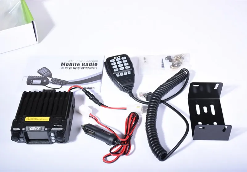 DHL Бесплатная доставка + QYT KT 7900D Mini Мобильный радиоприемник четырехдиапазонный Vhf