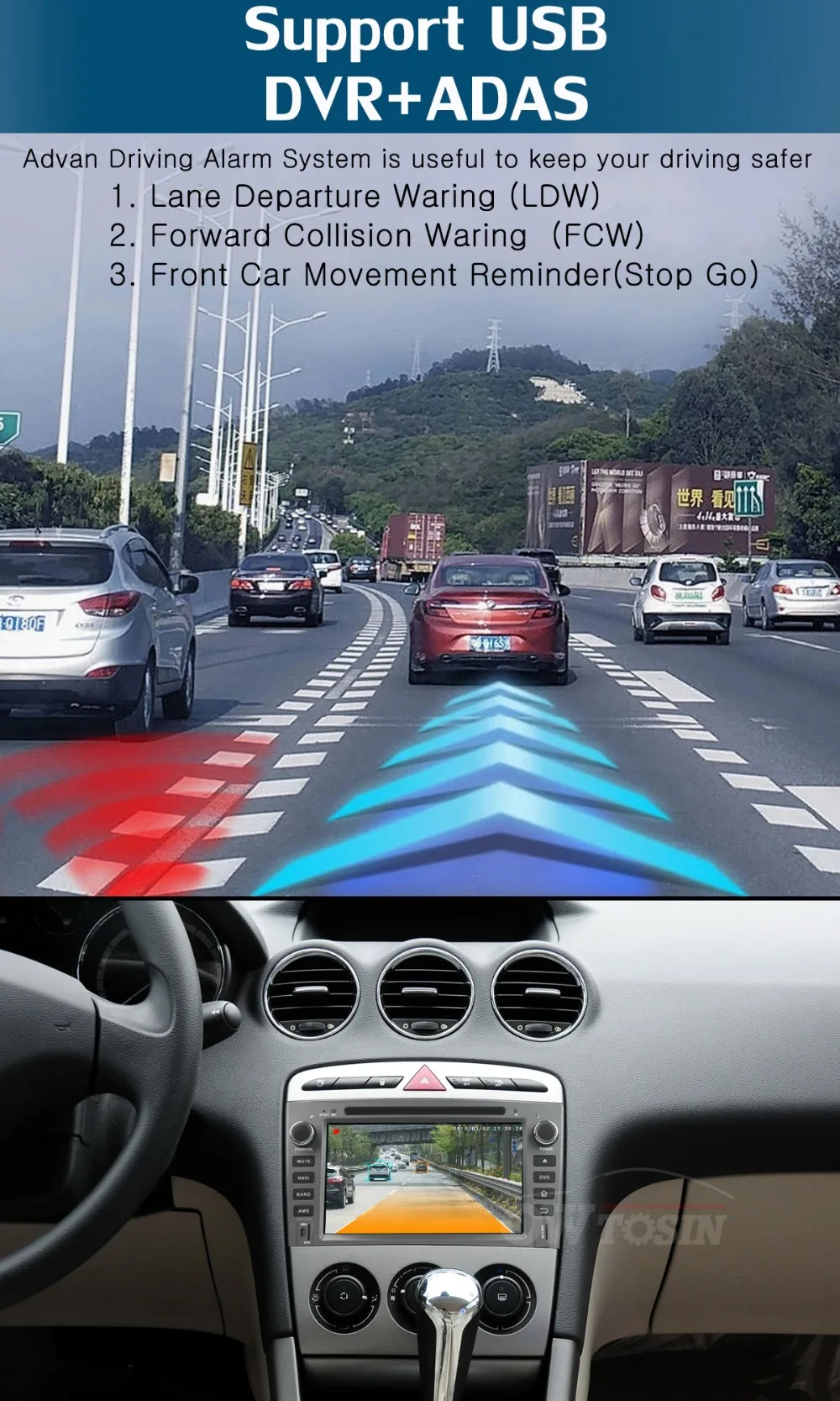" ips Octa 8 Core 4G 64G Android9.0 автомобильный dvd-плеер для peugeot 408 308 308SW 2007-2011 DSP радио gps Parrot BT Adas мультимедиа