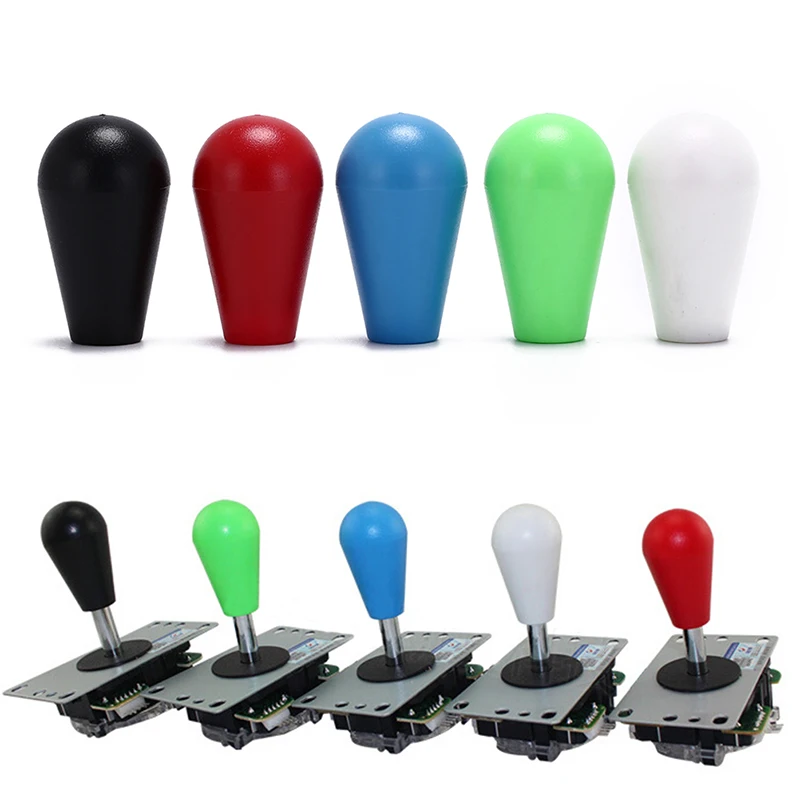 

1pc Multi-color Plastic American Style Handle Arcade Replacement Top Ball For Joystick Handle 5 Colors 51mm X 17mm