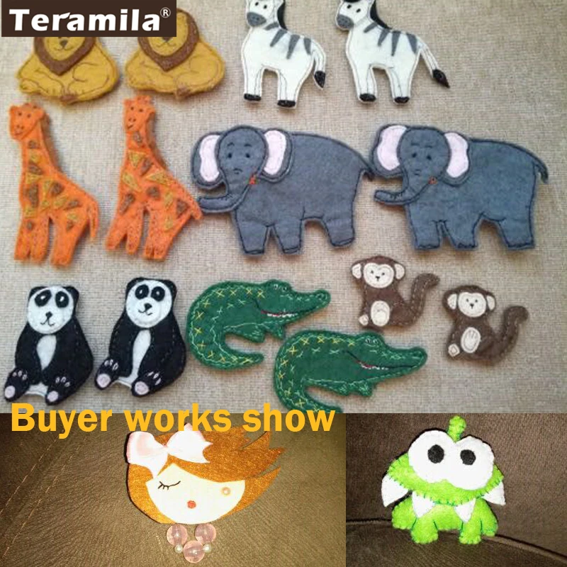 Полиэстер Фетр Ткань пакет ткань DIY ручной работы Вышивание Дизайн и декор