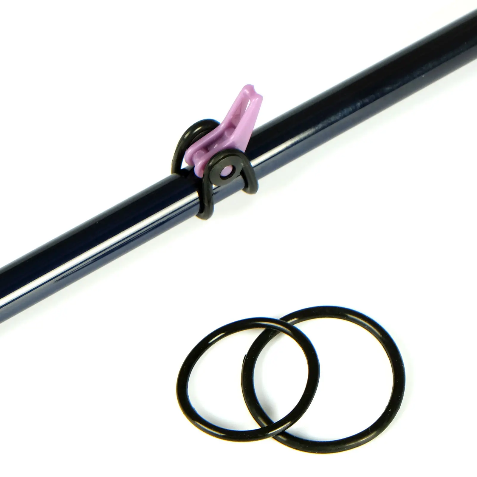 Лот (2) SF нахлыстом Fuji удилище черный пластик легкий крюк EZ хранитель держатель|hook