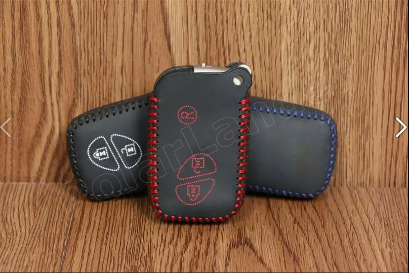 Только красный только хит продаж кожаный чехол для автомобильного ключа ручная