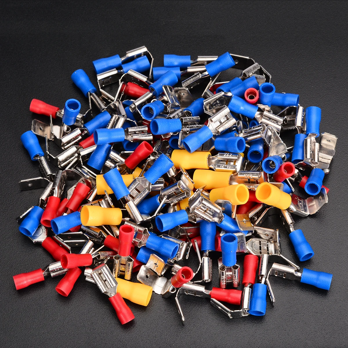 100 шт. 10 22AWG изолированные контакты с зажимом|crimp terminal connector|crimp terminalterminals connectors